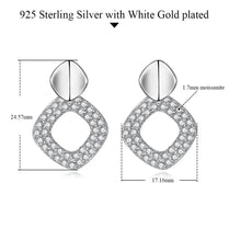 Real Moissanite Hoops Earrings for Women 925 Sterling Silver D VVS1 Luxury Lab Diamond Wedding Earrings 2024 Trend Party Jewelry