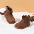 Baby Boys Girls Plush Warm Winter Outdoor Snow Boots Zipper Martin Non-slip First Walkers Shoes - Jewelrieshub - - jewelrieshub.com - Jewelrieshub - 