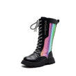 Autumn and Winter 2023 New Children's Fashion Mid-calf Boots Soft Sole British Style Cool Colorful Narrow Band Versatile Shoes - Jewelrieshub - - jewelrieshub.com - Jewelrieshub - 