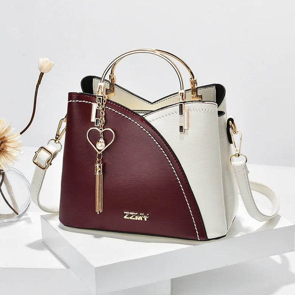 Newposs PU Leather Large Capacity Woman Handbag Grid Shoulder Bag Fashion Casual Luxury Designer Patchwork Crossbody Pack 2023 - Jewelrieshub - - jewelrieshub.com - Jewelrieshub - 
