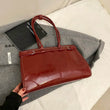 LEFTSIDE Large PU Leather Tote Bags Lady Shoulder Bag for Women 2024 Winter New Trend Fashion Y2K Retro Handbags and Purses - Jewelrieshub - - jewelrieshub.com - Jewelrieshub - 