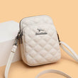 2025 New Three-layer Mobile Phone Bag Women's Single Shoulder Mother's Bag Fashionable Diamond Grid Embroidery Crossbody Handbag - Jewelrieshub - - jewelrieshub.com - Jewelrieshub - 