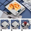 Digital Kitchen Scale LED Display 5kg/1g Stainless Steel Panel Electronic Scales Home Jewelry Food Snacks Weighing Baking Tools - Jewelrieshub - - jewelrieshub.com - Jewelrieshub - 