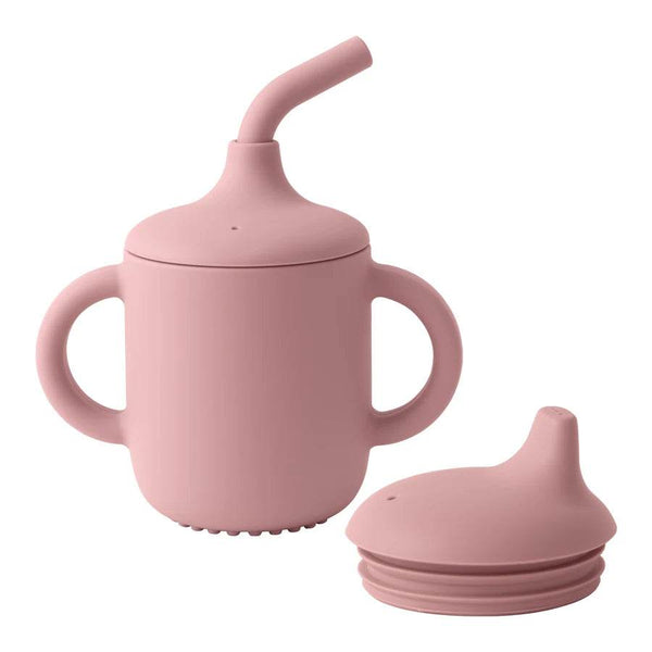 1PCS Two Lids Baby Silicone Straw Cup BPA Free Portable Storage Snack Container Feeding Cup Kids Learning Drink Cup Baby Stuff - Jewelrieshub - - jewelrieshub.com - Jewelrieshub - 
