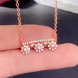 CAOSHI 3 Multi-Flower Design Necklaces Female Engagement Jewelry with Dazzling Cubic Zirconia Fashion Exquisite Accessories Gift - Jewelrieshub - - jewelrieshub.com - Jewelrieshub - 