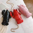 Cute Fashion Lobster Style Crossbody Mini Bag Pu Leather Girl's Chain Purses and Handbags Women Shoulder Bag Clutch Bag 2021 - Jewelrieshub - - jewelrieshub.com - Jewelrieshub - 