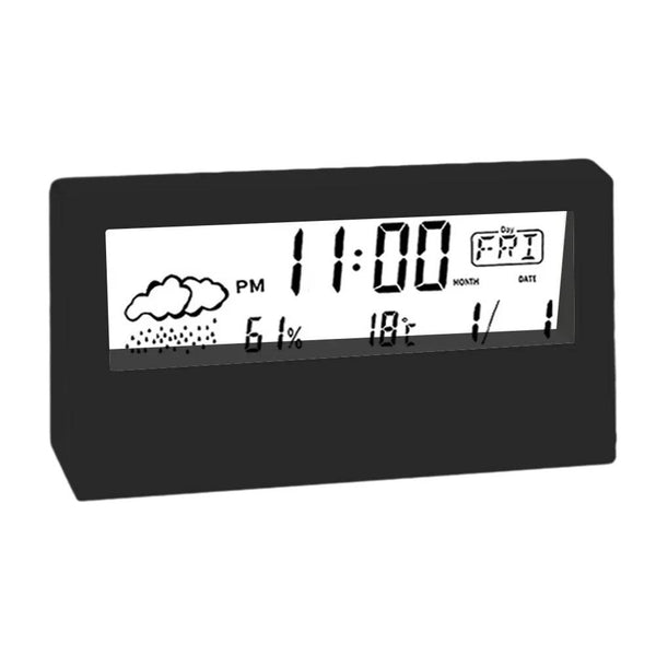 Thermo-Hygrometer Clock Creative Weather Display Electronic Alarm CLock Desktop Table Decor For Living Room Bedroom - Jewelrieshub - - jewelrieshub.com - Jewelrieshub - 