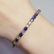 2024 New Arrival Colorful Rose Gold Silver Color Tennis Bracelet Adjustable for Women Party Gift Jewelry Wholesale S7193 - Jewelrieshub - - jewelrieshub.com - Jewelrieshub - 