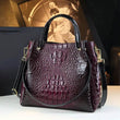 Genuine Leather Women Handbags New Tote Bag Fashion Crocodile Print Bucket Bag Retro Shoulder Messenger Bags Trend 2025 - Jewelrieshub - - jewelrieshub.com - Jewelrieshub - 