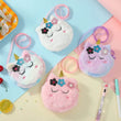 Children's Cross-Body Bag Plush Unicorn Cartoon Coin Purse Cute Girl Flower Cross-Body Bag Portable Hundred Shoulder Bag - Jewelrieshub - - jewelrieshub.com - Jewelrieshub - 