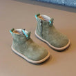 Autumn Winter Baby Boys Girls Boots Oxford Suede Children Casual Shoes Outdoor Anti-slip Infant Shoes Plush Kids Ankle Boots - Jewelrieshub - - jewelrieshub.com - Jewelrieshub - 