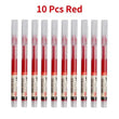 10pcs High Quality Needle Type Gel Pens Black Ink Straight Liquid Ballpoint Pen Kawaii Stationery School Office Supplies Writing - Jewelrieshub - - jewelrieshub.com - Jewelrieshub - 