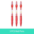 Retractable Gel Pen Set 0.5mm Black/Red/Blue Large Capacity Ball Point Pen Handle Replaceable Refills Rod School Office Supplies - Jewelrieshub - - jewelrieshub.com - Jewelrieshub - 