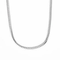 Hot new 20-60CM 925 Sterling Silver 18K gold exquisite 5MM sideways chain Necklaces for Men woman fine Jewelrys Wedding gifts - Jewelrieshub - Gold / 50CM 20inch - jewelrieshub.com - Jewelrieshub - Gold / 50CM 20inch