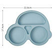 Baby Safe Silicone Dining Plate Suction Cartoon Children Dishes Feeding Toddler Training Tableware Retro Kids Smile Face Bowl - Jewelrieshub - - jewelrieshub.com - Jewelrieshub - 