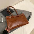 LEFTSIDE Large PU Leather Tote Bags Lady Shoulder Bag for Women 2024 Winter New Trend Fashion Y2K Retro Handbags and Purses - Jewelrieshub - - jewelrieshub.com - Jewelrieshub - 