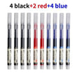 10pcs High Quality Needle Type Gel Pens Black Ink Straight Liquid Ballpoint Pen Kawaii Stationery School Office Supplies Writing - Jewelrieshub - - jewelrieshub.com - Jewelrieshub - 