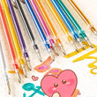 48/100pcs/set Multi-color Gel Pen Refills Painting Drawing Glitter Highlighters Cute Pens Art Markers School Office Supplies - Jewelrieshub - - jewelrieshub.com - Jewelrieshub - 
