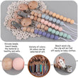 Baby Anti-drop Chain Pacifier Clips Silicone Beads Infant Nipple Appease Soother Chain Clips Dummy Holder Nipple Clip - Jewelrieshub - - jewelrieshub.com - Jewelrieshub - 