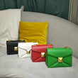 Cowhide Luxury Designer Leather Handbag Golden Big Rivet Chain Shoulder Small Purse Fashion Green Tote Bag Crossbody Women - Jewelrieshub - - jewelrieshub.com - Jewelrieshub - 