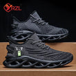 YRZL Men Sports Running Black Jogging Shoes Casual Sneakers Outdoor Breathable Mesh Women Light Shock-absorption Black Tennis - Jewelrieshub - - jewelrieshub.com - Jewelrieshub - 