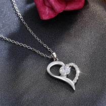 CAOSHI Delicate Love Necklace for Women Bright Zirconia Accessories for Engagement Ceremony Fashion Heart Shape Pendant Jewelry - Jewelrieshub