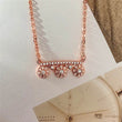 CAOSHI 3 Multi-Flower Design Necklaces Female Engagement Jewelry with Dazzling Cubic Zirconia Fashion Exquisite Accessories Gift - Jewelrieshub - - jewelrieshub.com - Jewelrieshub - 