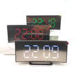 Curved Screen Mirror LED Digital Clock Creative Digital Alarm Clock with Large Display USB Charging Powered Bedside Table Clock - Jewelrieshub - - jewelrieshub.com - Jewelrieshub - 