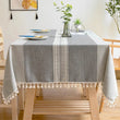 Battilo Linen Cotton Tablecloth Round Rectangular Table Cloth Waterproof Table Cover for Dining Coffee Table Kitchen Decoration - Jewelrieshub - - jewelrieshub.com - Jewelrieshub - 