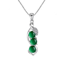 CAOSHI Stylish Pea-shaped Pendant Necklace Lady Brilliant Zirconia Jewelry Fashion Gift Female Anniversary Party Accessories - Jewelrieshub