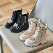 Children Fashion Boots Girls Heart Rhinestone Warm Cotton Winter Boots Soft Sole Non-slip Ankle Boots Size 21-36 - Jewelrieshub - - jewelrieshub.com - Jewelrieshub - 