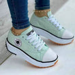 2025 New Women Pattern Canvas Sneakers Women Casual Shoes Women Sneakers Shoes Flat Lace-Up Zapatillas Mujer Chaussure Femme - Jewelrieshub - - jewelrieshub.com - Jewelrieshub - 