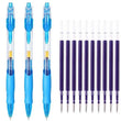 Retractable Gel Pen Set 0.5mm Black/Red/Blue Large Capacity Ball Point Pen Handle Replaceable Refills Rod School Office Supplies - Jewelrieshub - - jewelrieshub.com - Jewelrieshub - 