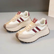 Spring Thick Bottom Women's Shoes 2025 Summer Casual Patchwork Leather Sneakers Casual Vulcanised Shoes Ladies Chaussure Femme - Jewelrieshub - - jewelrieshub.com - Jewelrieshub - 