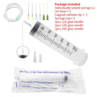 100-550ml Large Syringes With Tube for Liquid Plastic Syringes With Tip Cap for Glue Dispensing, Watering, Refilling, Feeding - Jewelrieshub - - jewelrieshub.com - Jewelrieshub - 