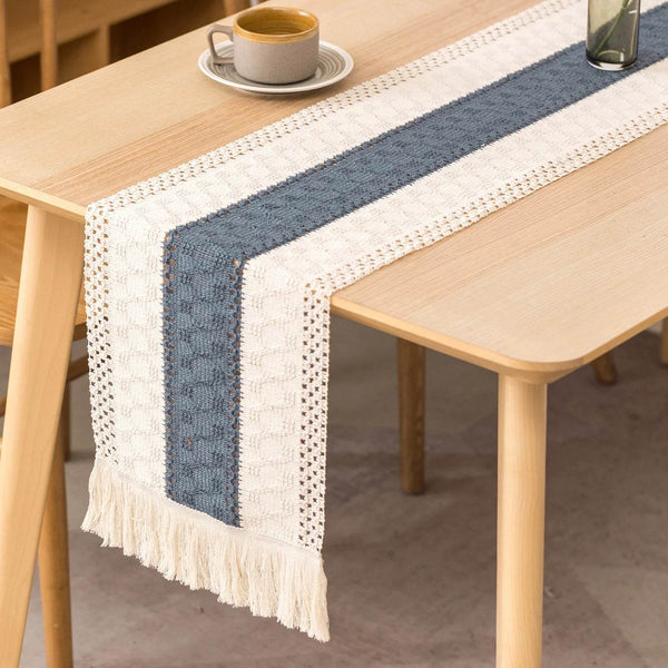 Cotton And Linen Table Runner For Wedding Decoration Festivals Easter Decoration 2024 Mariage chemin de table - Jewelrieshub - - jewelrieshub.com - Jewelrieshub - 