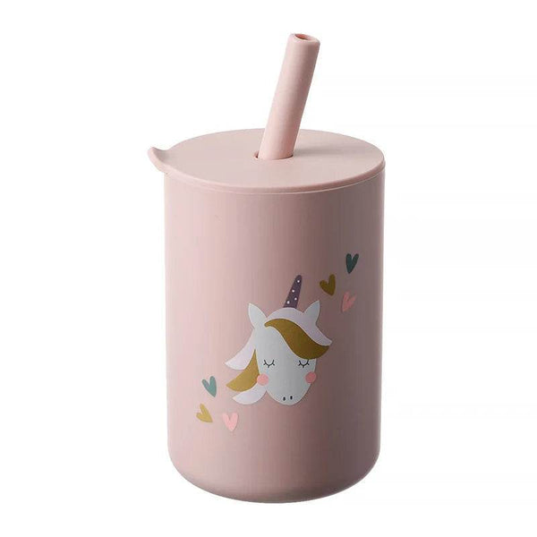 Baby Feeding Drinkware Straw Cup Baby Cartoon Learning Feeding Cup Food Grade Silicone Toddler Water Bottle Tableware BPA Free - Jewelrieshub - - jewelrieshub.com - Jewelrieshub - 