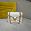 Cowhide Luxury Designer Leather Handbag Golden Big Rivet Chain Shoulder Small Purse Fashion Green Tote Bag Crossbody Women - Jewelrieshub - - jewelrieshub.com - Jewelrieshub - 