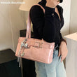 MOODS Belt Buckle Design Shoulder Satchels Bag For Women 2025 New In Luxury Designer Handbags Branded Fashion Totes With Pendant - Jewelrieshub - - jewelrieshub.com - Jewelrieshub - 
