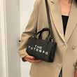 Women Messenger Bags Letters Printed Fashion Top-Handle Bags PU Leather Portable Casual Simple Adjustable Straps Female Tote Bag - Jewelrieshub - - jewelrieshub.com - Jewelrieshub - 