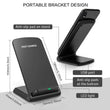 10W Wireless Charger Stand Pad For iPhone 13 12 11 Pro X XS Max XR 8 Samsung S21 S20 Qi Fast Charging Dock Station Phone Holder - Jewelrieshub - - jewelrieshub.com - Jewelrieshub - 