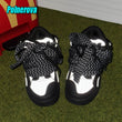 Black White Mixed Colors Couple Casual Sneakers Novelly Reflective Thick Sole Lace-Up Walking Shoes Breathable Women Men Shoes - Jewelrieshub - - jewelrieshub.com - Jewelrieshub - 