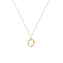 Fashion Cross Rotating 925 Sterling Silver Pendant Chain 14k Gold Plated Necklace Gold Necklace for Women Fine Jewelry - Jewelrieshub