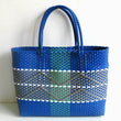 Plastic Woven Women's Handbag Handmade Bohemia Storage Basket Contrast Tote Bag Designer Summer Beach Bag Female Shoulder Bags - Jewelrieshub - - jewelrieshub.com - Jewelrieshub - 