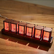 ClocTeck Nixie Tube Clock RGB Digital Table Clock USB Powered Alarm tube Clock Large Display Clock for Bedroom Desk Decoration - Jewelrieshub - - jewelrieshub.com - Jewelrieshub - 