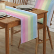 Candy Rainbow Stripes Linen Table Runners Washable Art Texture Dresser Scarf Table Decor Holiday Wedding Home Dining Party Decor - Jewelrieshub - - jewelrieshub.com - Jewelrieshub - 