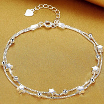 High Quality 925 Sterling Silver Bracelet For Women Fashion Multi Style Chain For Wedding Party Beautiful Jewelry Gift - Jewelrieshub - WEBracelet11 - jewelrieshub.com - Jewelrieshub - WEBracelet11