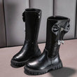 Girl Boots Long Sleeved Princess Boots Fashion Childrens Boots High Sleeved Boot Autumn Winter New Girl Soft Soled Leather Boot - Jewelrieshub - - jewelrieshub.com - Jewelrieshub - 