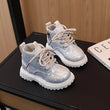 Kids Platform Ankle Boots New Glossy School Boots for Girls Fashion Spring Autumn Children Causal Short Leather Boots Soft Soled - Jewelrieshub - - jewelrieshub.com - Jewelrieshub - 