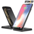 10W Wireless Charger Stand Pad For iPhone 13 12 11 Pro X XS Max XR 8 Samsung S21 S20 Qi Fast Charging Dock Station Phone Holder - Jewelrieshub - - jewelrieshub.com - Jewelrieshub - 